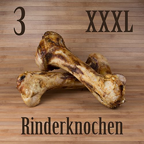 Kauzeit 3 Stück XXXL Rinderknocken Naturknochen Jumbo Rinder Knochen - wie Schinkenknochen Kauzeit 3 Stück XXXL Rinderknocken Naturknochen Jumbo Rinder Knochen - wie Schinkenknochen von Kauzeit