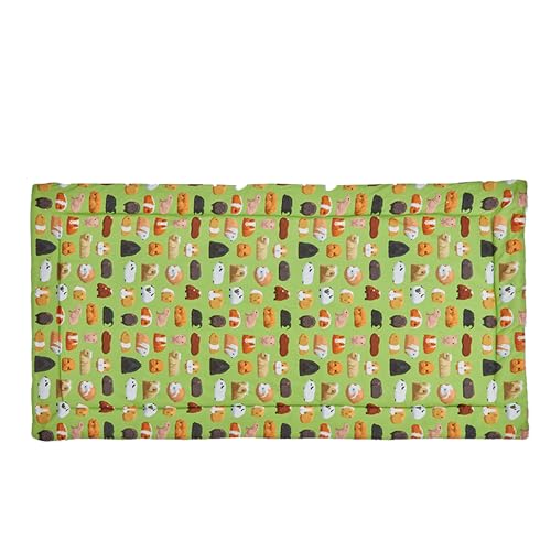 Kavee Fleece-Einsatz für Meerschweinchen (4 x 2/Piggy Mania), preisgekrönte, dicke 'n' Plüsch-Meerschweinchen-Bettwäsche, maschinenwaschbar, weich und sicher mit geruchsabsorbierenden Schichten, ein von Kavee