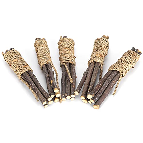 Holzstäbchen, Kauspielzeug für Haustiere, Zahnreiniger für Kleine Tiere, 5 Stück Holzstäbchen, Kauspielzeug für Haustiere, Zahnreiniger für Kleine Tiere, 5 Stück von Kavolet