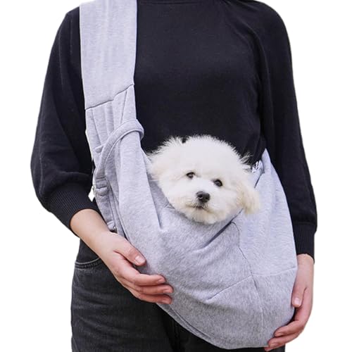 Hundetragetasche, Haustier Hundetasche Mit Verstellbarem, Kleine Hunde-Tragetasche, Katzen-Tragetasche, Brusttasche Mit Tasche Für Kleine Hunde Und Katzen von Kaxenig
