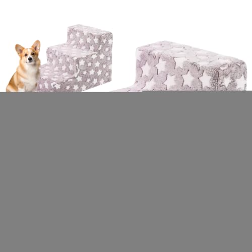 Hundetreppe Für Bett | DREI Stufen Hundetreppe Rampe Für Hohe Betten,Waschbare Ausbalancierte Tierrampe Entfernbare Katzentreppe Für Indoor Schlafzimmer Fensterbank Hundetreppe Für Bett | DREI Stufen Hundetreppe Rampe Für Hohe Betten,Waschbare Ausbalancierte Tierrampe Entfernbare Katzentreppe Für Indoor Schlafzimmer Fensterbank von Kaxenig