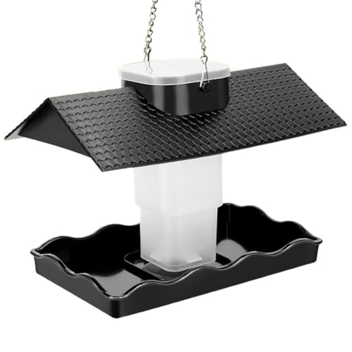 Kayfg Vogelfutterspender für Drinnen und Draußen, Große Kapazität, Vogelfutterspender für Garten und Terrasse, Dekoration, Einziehbarer Vogelfutterspender von Kayfg