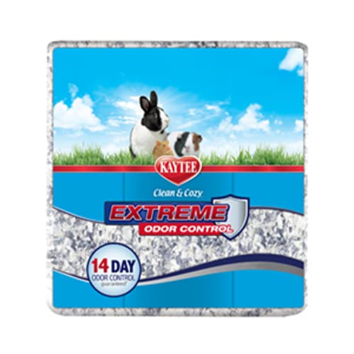 Kaytee Clean & Cozy Streu für kleine Haustiere wie Mäuse, Rennmäuse, Nagetiere, Hamster, Kaninchen, Extremer Geruchskontrolle & saugfähige Papierstreu, 99, 9 % staubfrei, 65L von Kaytee