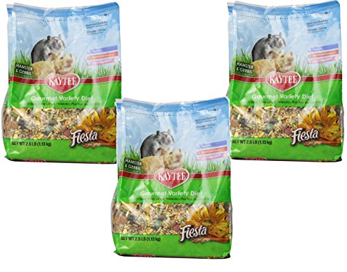 Kaytee Fiesta Max Hamster Gerbil Gourmet Variety DHA Nutrition 2.5 lbs - 3 Pack von Kaytee