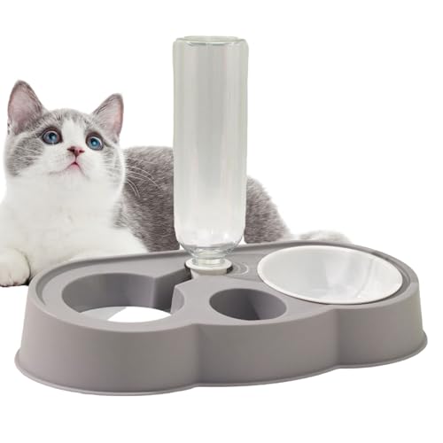 Automatischer Katzenfutter- und Wasserspender - Wolkenförmiger, automatisch befüllbarer Wassernapf für Katzen | Abnehmbarer Wasserspender für Katzen, langlebige Katzennäpfe für die Kazuko von Kazuko