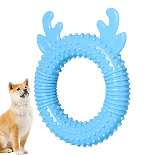 Kazuko Robustes Hundespielzeug, Kauspielzeug für Hunde,Kauspielzeug für Hundezahnbürsten - Hundezahnbürste, Kauspielzeug, Welpen-Beißring und Hundeball, rutschfeste Beißringe für Training und Spielen von Kazuko