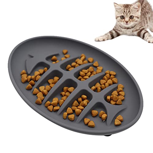 Langsamer Futterspender für Katzen,Haustier-Silikon-Hundenäpfe Slow Feeder | Anti-Rutsch-Saugnäpfe Puzzle Pet Bowl, Anti-Erstickungsnäpfe für große, mittlere und kleine Haustiere Kazuko von Kazuko