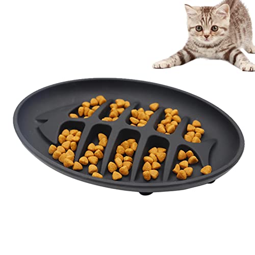 Langsamfutternapf für Katzen - Haustier-Silikon-Hundenäpfe Slow Feeder - Anti-Rutsch-Saugnäpfe Puzzle Pet Bowl, Anti-Erstickungsnäpfe für große, mittlere und kleine Haustiere Kazuko von Kazuko