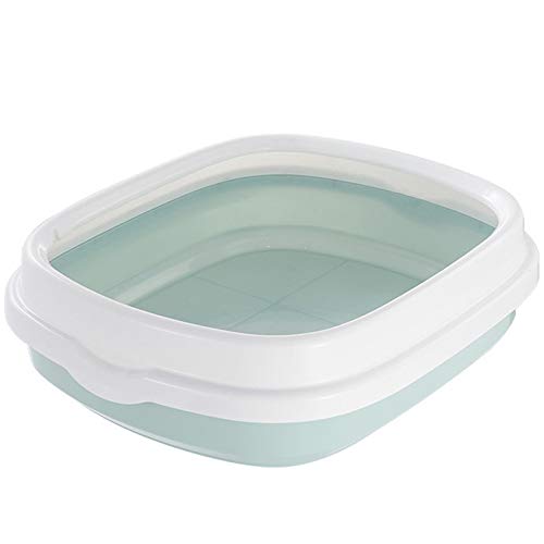 Kcvzitrds 1 Set Toilette für Haustiere, Katzentoilette, Tablett, Hund, Katze, mit Schaufel, Toilettenartikel, Teddybär, Anti-Splash, Toilette, Hund, Haus, aus Kunststoff, Blau Kcvzitrds 1 Set Toilette für Haustiere, Katzentoilette, Tablett, Hund, Katze, mit Schaufel, Toilettenartikel, Teddybär, Anti-Splash, Toilette, Hund, Haus, aus Kunststoff, Blau von Kcvzitrds