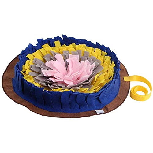 Kcvzitrds Haustiermatte für Haustiere, Trainingsmatte für Haustiernasen, rutschfeste Matte für Haustiere, blauer Rand von Kcvzitrds