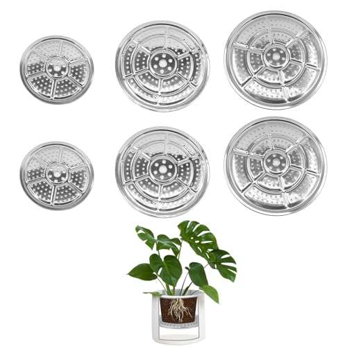 KeaJuidy 6 Stück runder Pflanzgefäßeinsatz Durchmesser 24cm/28cm/32cm Edelstahl Pflanztopfeinsatz mit Drainagelöchern für den Innen- und Außenbereich KeaJuidy 6 Stück runder Pflanzgefäßeinsatz Durchmesser 24cm/28cm/32cm Edelstahl Pflanztopfeinsatz mit Drainagelöchern für den Innen- und Außenbereich von KeaJuidy
