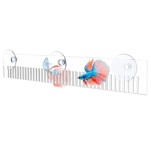 KeaJuidy Aquarium Acryl Überlaufkamm Wehrkamm mit saugnapf Transparent Verhindert das Überlaufen von Fischgarnelen für Aquariumpumpen im Aquarium 30x5 cm KeaJuidy Aquarium Acryl Überlaufkamm Wehrkamm mit saugnapf Transparent Verhindert das Überlaufen von Fischgarnelen für Aquariumpumpen im Aquarium 30x5 cm von KeaJuidy