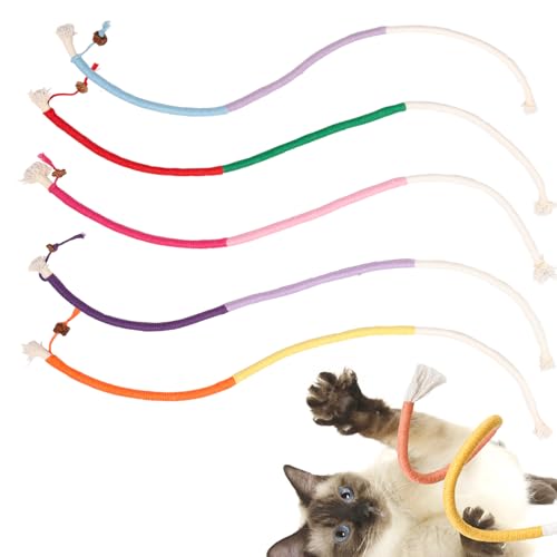 Keboyoe 5 Stück Katzenminze Spielzeug Beißseil Katzenspielzeug BeißSeil Katzen Baumwollseil Katzenspielzeug Spielzeug Beißseil für Katzen Zähne Reinigung Interaktives Katzenspielzeug 70 cm Keboyoe 5 Stück Katzenminze Spielzeug Beißseil Katzenspielzeug BeißSeil Katzen Baumwollseil Katzenspielzeug Spielzeug Beißseil für Katzen Zähne Reinigung Interaktives Katzenspielzeug 70 cm von Keboyoe