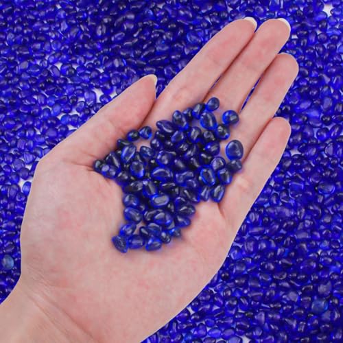Keedolla Aquarium-Glasmurmeln für Aquarien, dekorative Glaskieselsteine für Aquarien, Kies, Vasenfüller, Basteln, Kobaltblau Keedolla Aquarium-Glasmurmeln für Aquarien, dekorative Glaskieselsteine für Aquarien, Kies, Vasenfüller, Basteln, Kobaltblau von Keedolla