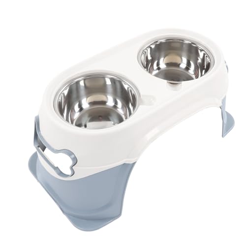 Erhöhte Haustiernäpfe, Nackenschutz-Design, Stabile Abnehmbare Katzennäpfe für Zuhause (Blassgrau) von Keenso