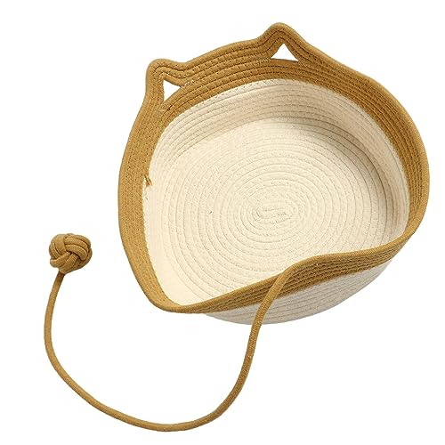 Handgewebtes Katzenbett aus Baumwollseil, Einzigartiges, Multifunktionale Nutzung, Bietet eine Komfortable Schlafumgebung für Katzen Handgewebtes Katzenbett aus Baumwollseil, Einzigartiges, Multifunktionale Nutzung, Bietet eine Komfortable Schlafumgebung für Katzen von Keenso