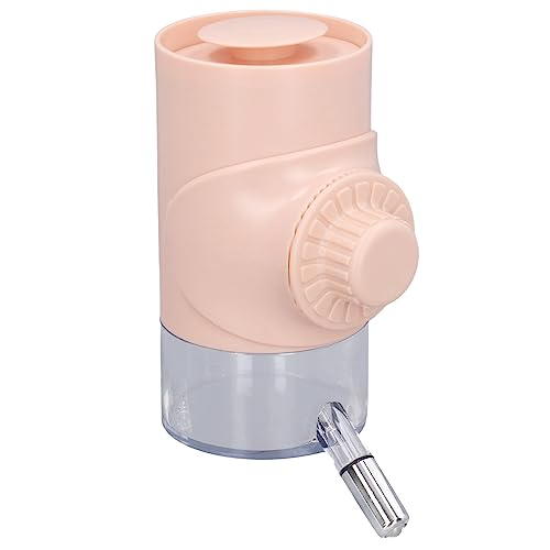 Hundekäfig-Wasserspender, Hundekäfig-Wasserflasche Zum Aufhängen, Langlebig, Tropffest, Geruchlos (Sakura-Rosa) von Keenso