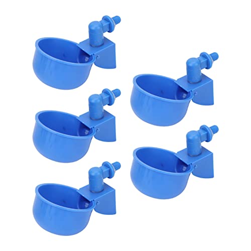 Keenso 5pcs Blue Automatic Chicken Water Tasse PP Plastik Geflügel Wasserer -Kit für Tauben G1/8 Männlicher Faden, Ideal für Geflügel, Vögel Trinken Keenso 5pcs Blue Automatic Chicken Water Tasse PP Plastik Geflügel Wasserer -Kit für Tauben G1/8 Männlicher Faden, Ideal für Geflügel, Vögel Trinken von Keenso