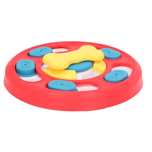Keenso Hunde-Spielzeug, Hundefutter-Leckerli-Fütterungsspielzeug, Hunde-Unterhaltungsspielzeug für das IQ-Training (Rot) von Keenso