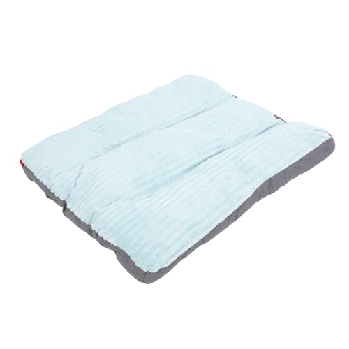 Weiche, Bequeme Hundebettunterlage, Verdickt, Vergrößert, Rutschfeste, Waschbare Matte für Große Hunde, für Alle Jahreszeiten Geeignet (BLUE) von Keenso
