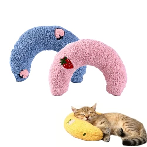 2 Stück Plinko Dog Pillow - U Shaped Pet Calming Toy, Nackenkissen für Haustiere, Beruhigungskissen für Hunde, Katzenminze Kissen, Kissen für Katzen Nackenkissen Hund für Katzen oder Kleine Hunde (C) 2 Stück Plinko Dog Pillow - U Shaped Pet Calming Toy, Nackenkissen für Haustiere, Beruhigungskissen für Hunde, Katzenminze Kissen, Kissen für Katzen Nackenkissen Hund für Katzen oder Kleine Hunde (C) von Keeplus
