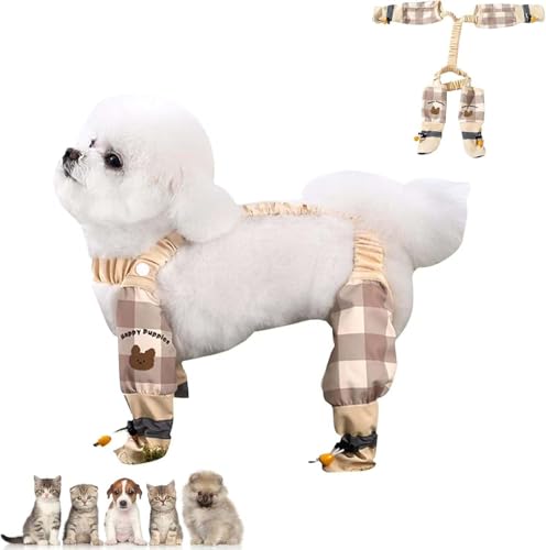 Pet Anti Dust Pants, Outdoor Dust-Proof Dog Pants, Hundeschuhe Pfotenschutz Outdoor, Hundesocken Anti Rutsch Wasserdicht Leckschutz Hunde Socken Dog Shoes Socks Paws Stop Licking ﻿ (A, S) von Keeplus