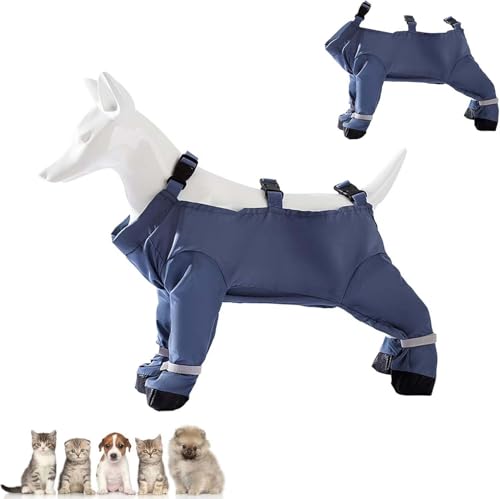 Pet Anti Dust Pants, Outdoor Dust-Proof Dog Pants, Hundeschuhe Pfotenschutz Outdoor, Hundesocken Anti Rutsch Wasserdicht Leckschutz Hunde Socken Dog Shoes Socks Paws Stop Licking ﻿ (B, L) von Keeplus