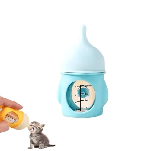 Visulong Leak-Proof Squeezable Kitten Bottle, Aufzuchtflasche für Katzen, Silikon Katzenmilchflasche, katzenaufzuchtmilch Haustier Kit, tragbare Fütterungs- und Wasserversorgung für alle Kätzen (Blau) Visulong Leak-Proof Squeezable Kitten Bottle, Aufzuchtflasche für Katzen, Silikon Katzenmilchflasche, katzenaufzuchtmilch Haustier Kit, tragbare Fütterungs- und Wasserversorgung für alle Kätzen (Blau) von Keeplus