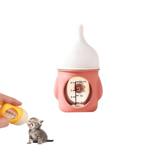 Visulong Leak-Proof Squeezable Kitten Bottle, Aufzuchtflasche für Katzen, Silikon Katzenmilchflasche, katzenaufzuchtmilch Haustier Kit, tragbare Fütterungs- und Wasserversorgung für alle Kätzen (Rose) Visulong Leak-Proof Squeezable Kitten Bottle, Aufzuchtflasche für Katzen, Silikon Katzenmilchflasche, katzenaufzuchtmilch Haustier Kit, tragbare Fütterungs- und Wasserversorgung für alle Kätzen (Rose) von Keeplus