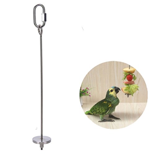 Obst- und Gemüsehalter für Vögel, aus Edelstahl, Frucht-/Gemüse-Spieß für Papageien, Wellensittiche, Sittiche, Nymphensittiche Obst- und Gemüsehalter für Vögel, aus Edelstahl, Frucht-/Gemüse-Spieß für Papageien, Wellensittiche, Sittiche, Nymphensittiche von Keersi