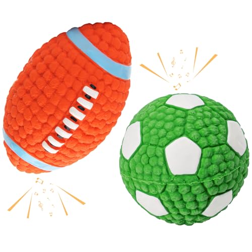 Hundespielzeug,2 Stück Jagdbälle für Hunde,Robuster und Vielseitiger Ball,Ball der auf der Wasseroberfläche Schwimmt,Hundefußball Spielzeug für Mittlere Große Hunde Innen & AußenUnterhaltung (01) Hundespielzeug,2 Stück Jagdbälle für Hunde,Robuster und Vielseitiger Ball,Ball der auf der Wasseroberfläche Schwimmt,Hundefußball Spielzeug für Mittlere Große Hunde Innen & AußenUnterhaltung (01) von Keho Keho Kehongdun