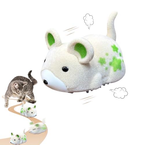 Katzenspielzeug Selbstbeschäftigung,Katzen Spielzeug Maus Elektrisch Interactive Electric Hamster Cat Toy,Selbst Bewegen Hindernisse Vermeiden Interaktives Katzenspielzeug für alle Katenrassen (03) von Keho Keho Kehongdun