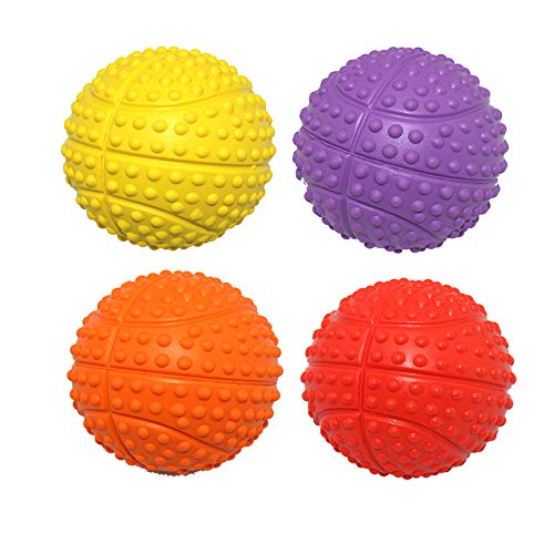 Kei Tomlison Quietschendes Hundespielzeug aus ungiftigem Gummi, interaktives Kauspielzeug für Welpen, kleine und mittelgroße Hunde, Beschäftigung Hund, 5,5 cm, 4 Stück Kei Tomlison Quietschendes Hundespielzeug aus ungiftigem Gummi, interaktives Kauspielzeug für Welpen, kleine und mittelgroße Hunde, Beschäftigung Hund, 5,5 cm, 4 Stück von Kei Tomlison