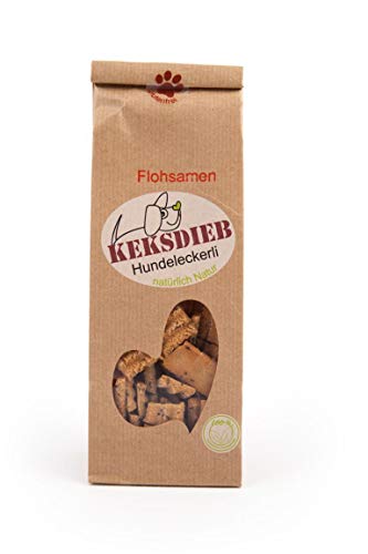 KEKSDIEB Leckerli FLOHSAMEN-WELLEN glutenfrei 100g für Hunde von Keksdieb