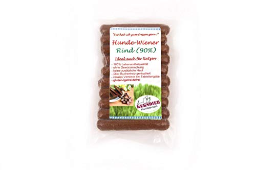 Keksdieb Hunde Wiener ohne Gewürze 10 Würstchen Größe 1 x 10 Stück von Keksdieb