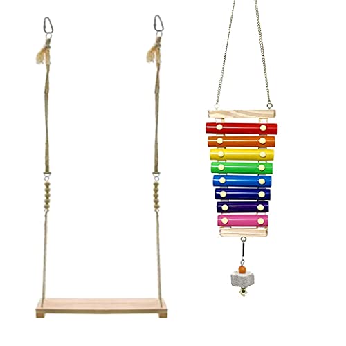 2 Stück Huhn Suspensible Xylophon mit 8 Metallschlüsseln Schaukelständer Sitzstange für Geflügel Auslauf Hahn Hühner Küken Haustier Papageien Aras Entertainment Stressabbau für Geflügel Lauf Hahn 2 Stück Huhn Suspensible Xylophon mit 8 Metallschlüsseln Schaukelständer Sitzstange für Geflügel Auslauf Hahn Hühner Küken Haustier Papageien Aras Entertainment Stressabbau für Geflügel Lauf Hahn von Kelisdi