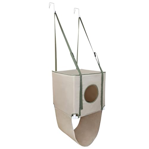 Atmungsaktives Polyester-Katzenhaus 2-lagiges hängendes Katzenbett an der Tür montiert, platzsparendes Design, Hängematte für Haushalte, doppellagige Hängematte von Kelisdi