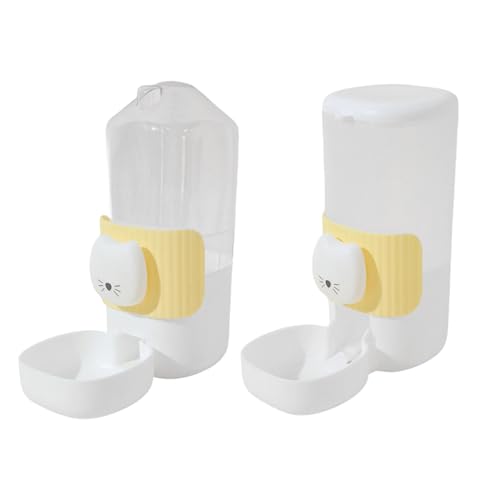 Automatischer Wasserspender für Tierfutter mit Cartoon-Katzen-Design, einfache Installation für Zuhause, Futterversorgung, Cartoon-Katzengesicht, 2 Stück Automatischer Wasserspender für Tierfutter mit Cartoon-Katzen-Design, einfache Installation für Zuhause, Futterversorgung, Cartoon-Katzengesicht, 2 Stück von Kelisdi