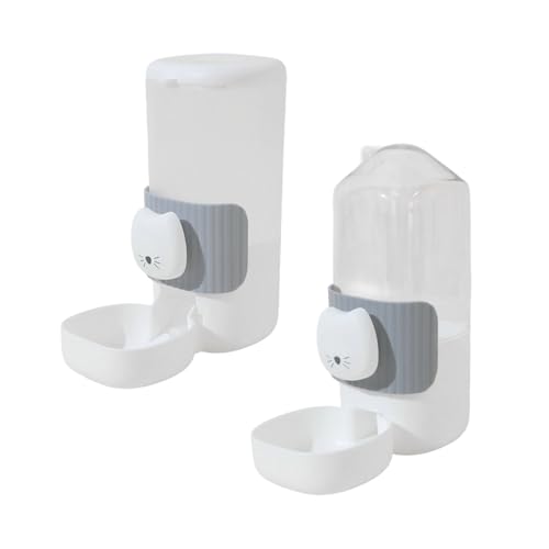 Automatischer Wasserspender für Tierfutter mit Cartoon-Katzen-Design, einfache Installation für Zuhause, Futterversorgung, Cartoon-Katzengesicht, 2 Stück Automatischer Wasserspender für Tierfutter mit Cartoon-Katzen-Design, einfache Installation für Zuhause, Futterversorgung, Cartoon-Katzengesicht, 2 Stück von Kelisdi