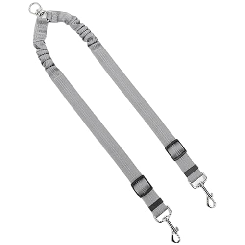 Doppelendige Haustierleinen für 2 Hunde, reißfestes Nylon, sicherer Clip, Ermüdungsreduzierung, für verschiedene Rassen, Doppelkopf-Hundeleine Doppelendige Haustierleinen für 2 Hunde, reißfestes Nylon, sicherer Clip, Ermüdungsreduzierung, für verschiedene Rassen, Doppelkopf-Hundeleine von Kelisdi
