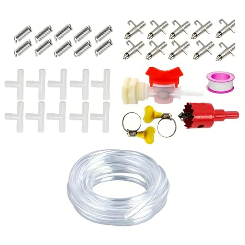 Effizientes Nippel-Bewässerungs-Kits, Bewässerungssysteme für Kaninchen, Geflügel, inklusive Schlauch, automatischer Käfig-Wasserversorgungssysteme, Nippel-Trinker-Kits Effizientes Nippel-Bewässerungs-Kits, Bewässerungssysteme für Kaninchen, Geflügel, inklusive Schlauch, automatischer Käfig-Wasserversorgungssysteme, Nippel-Trinker-Kits von Kelisdi