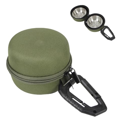 Hängender Futternapf für Haustiere, mit Etui, für den Außenbereich, tragbar, für Katzen, Hunde, für Camping, Reisen, langlebig Hängender Futternapf für Haustiere, mit Etui, für den Außenbereich, tragbar, für Katzen, Hunde, für Camping, Reisen, langlebig von Kelisdi