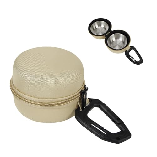 Hängender Futternapf für Haustiere, mit Etui, für den Außenbereich, tragbar, für Katzen, Hunde, für Camping, Reisen, langlebig Hängender Futternapf für Haustiere, mit Etui, für den Außenbereich, tragbar, für Katzen, Hunde, für Camping, Reisen, langlebig von Kelisdi