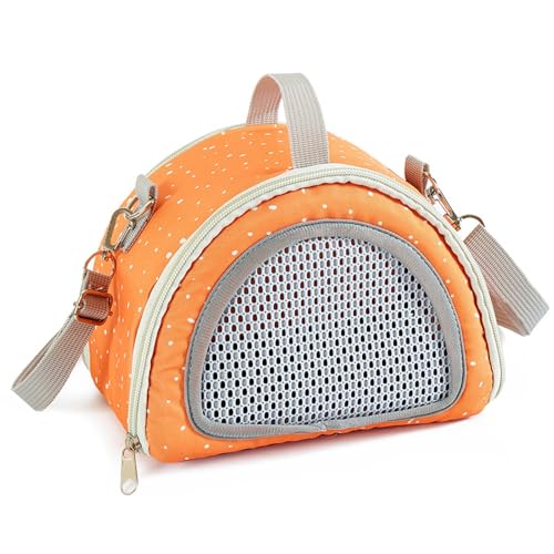 Hamster-Abenteuer-Handtasche, Polyester, Haustier-Tragetasche, mit verstellbarem Riemen, atmungsaktiv, belüftetes Design für Outdoor-Aktivitäten, Haustier-Tragetaschen für Igel und Hamster Hamster-Abenteuer-Handtasche, Polyester, Haustier-Tragetasche, mit verstellbarem Riemen, atmungsaktiv, belüftetes Design für Outdoor-Aktivitäten, Haustier-Tragetaschen für Igel und Hamster von Kelisdi