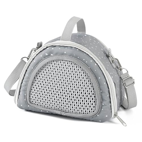 Hamster-Abenteuer-Handtasche, Polyester, Haustier-Tragetasche, mit verstellbarem Riemen, atmungsaktiv, belüftetes Design für Outdoor-Aktivitäten, Haustier-Tragetaschen für Igel und Hamster Hamster-Abenteuer-Handtasche, Polyester, Haustier-Tragetasche, mit verstellbarem Riemen, atmungsaktiv, belüftetes Design für Outdoor-Aktivitäten, Haustier-Tragetaschen für Igel und Hamster von Kelisdi