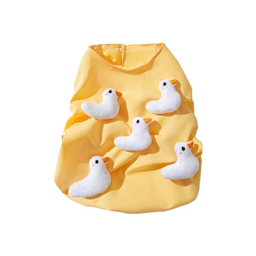 Hunde-Frühlingsweste, T-Shirt mit Cartoon-Ente, Pullover, Kleidung für Frühling und heißes Wetter, Party, Party, Haustier-Kostüm, Gelb Hunde-Frühlingsweste, T-Shirt mit Cartoon-Ente, Pullover, Kleidung für Frühling und heißes Wetter, Party, Party, Haustier-Kostüm, Gelb von Kelisdi