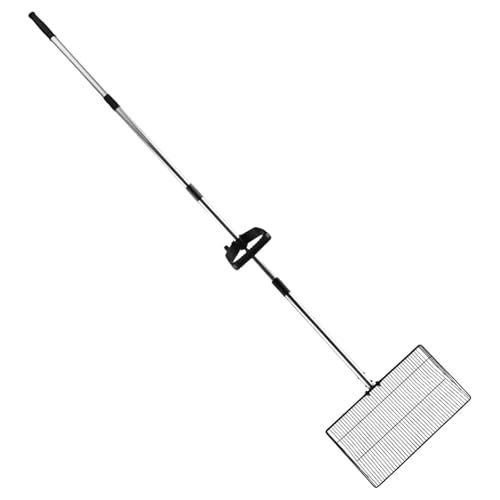Kelisdi Hühnerkotschaufel, Metallschaufel für Tierabfälle, hohl, Kotsieb, Schaufel, Katzentoilettenreiniger, langer Griff, Bauernhof-Werkzeug Kelisdi Hühnerkotschaufel, Metallschaufel für Tierabfälle, hohl, Kotsieb, Schaufel, Katzentoilettenreiniger, langer Griff, Bauernhof-Werkzeug von Kelisdi