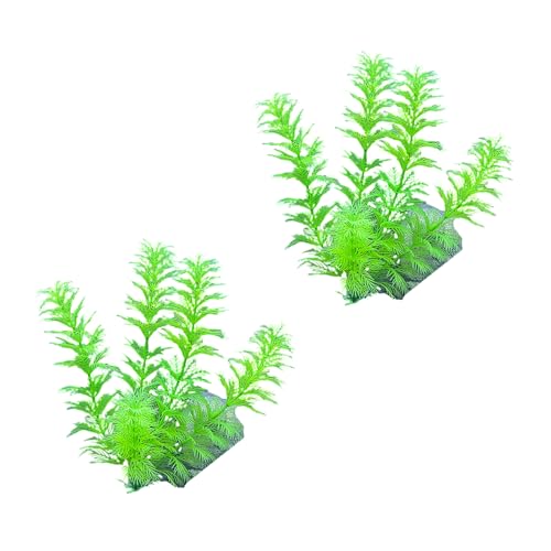 Kelisdi Künstliche Pflanze für Aquarien, Terrarien, Garnelen, Gras, Ornamente, grünes Aquariumgras von Kelisdi