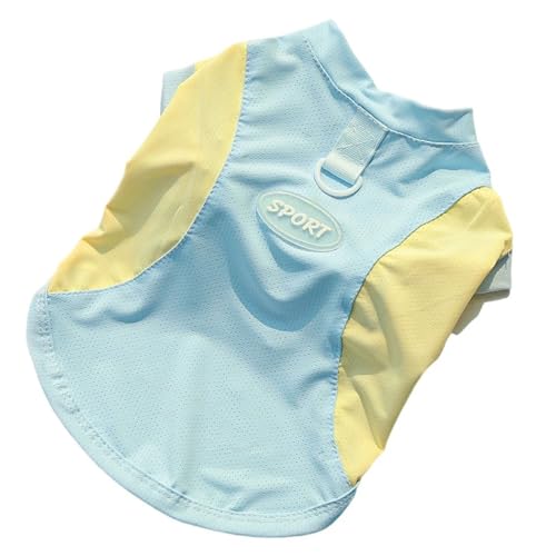 Kühlweste für Hunde, für heißes Wetter, bequeme Haustierkleidung für Spaziergänge im Freien, maschinenwaschbar, atmungsaktiv, Polyester, Kühlweste für Hunde von Kelisdi