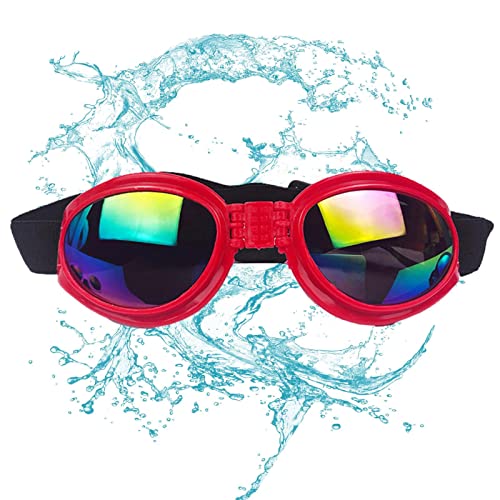 Haustierbrille – Hundebrille, verstellbarer Riemen, UV-Schutz, winddicht, für mittelgroße und große Hunde Keloc Haustierbrille – Hundebrille, verstellbarer Riemen, UV-Schutz, winddicht, für mittelgroße und große Hunde Keloc von Keloc